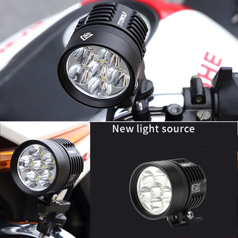 Двухцветная светодиодная строб – обзор и цена Universal Motorcycle Led Headlight Projector