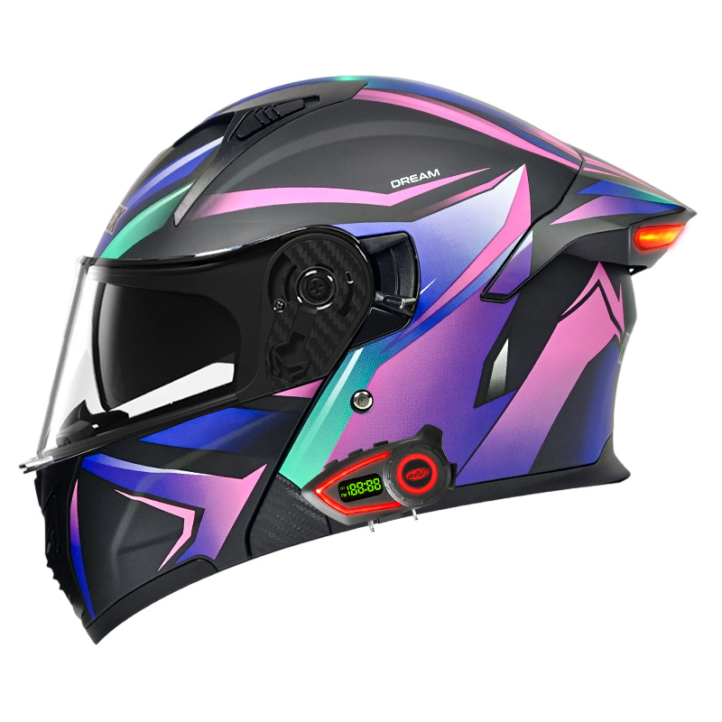 Мотошлемы DOT с двойным визоро – обзор и цена Full Face Motorcycle Helmet With Bluetooth