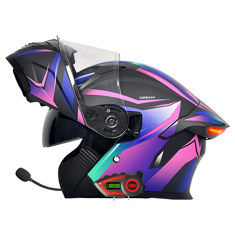 Мотошлемы DOT с двойным визоро – обзор и цена Full Face Motorcycle Helmet With Bluetooth