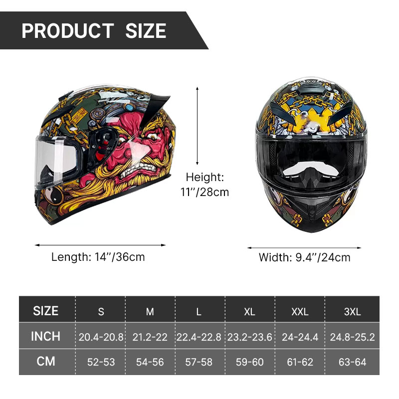 Полнолицевой мотоциклетный шле – обзор и цена Full Face Motorcycle Helmet With Bluetooth