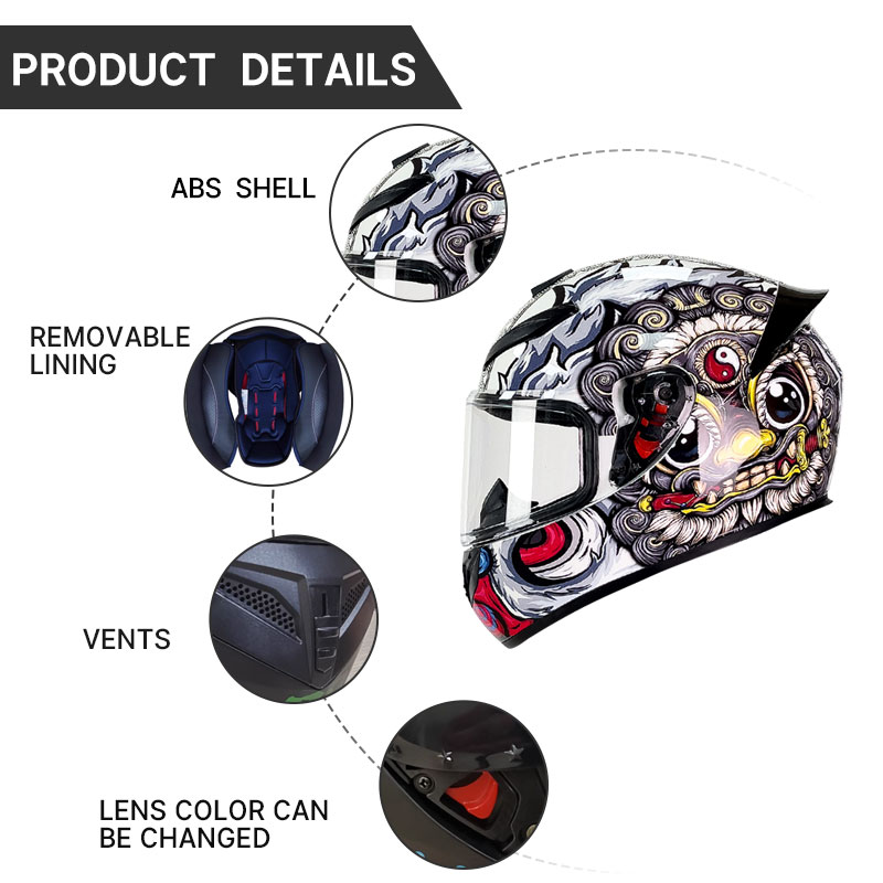 Полнолицевой мотоциклетный шле – обзор и цена Full Face Motorcycle Helmet With Bluetooth