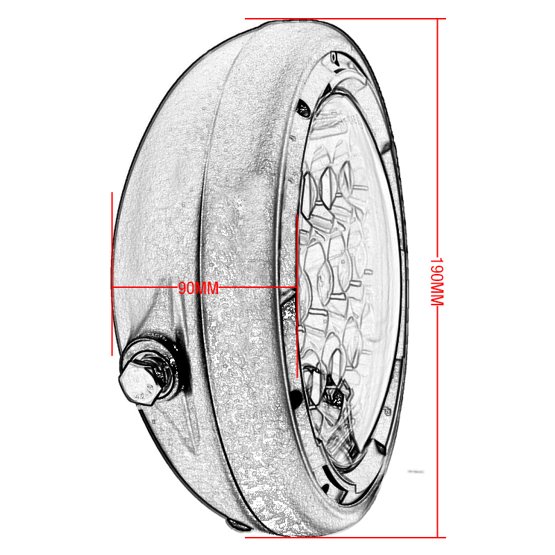 7-дюймовая светодиодная фара д – обзор и цена Universal Motorcycle Led Headlight Projector