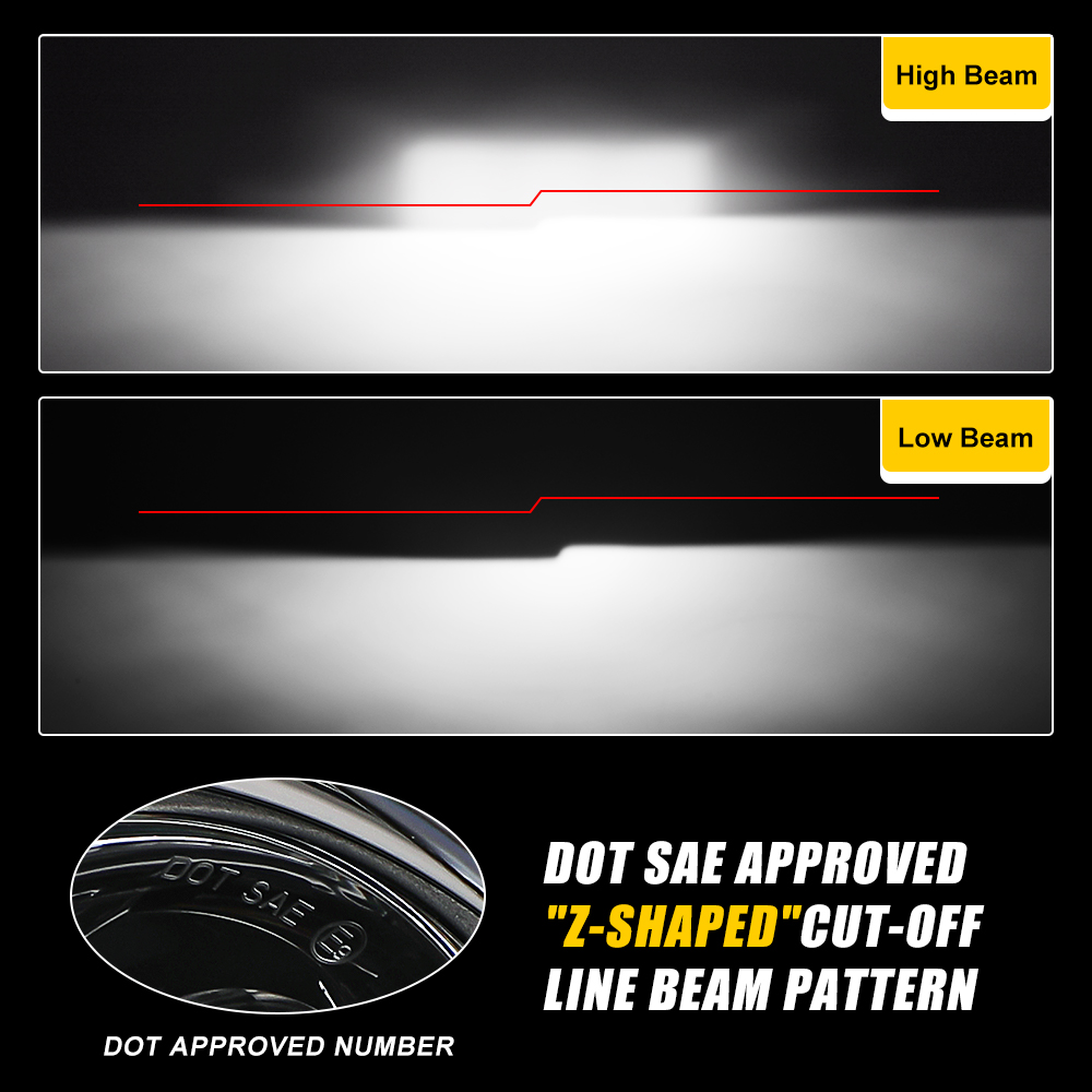 Черный/хромированный 5,75-дюйм – обзор и цена Universal Motorcycle Led Headlight Projector