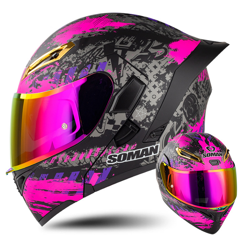 Мотоциклетный шлем с двойным о – обзор и цена Full Face Motorcycle Helmet With Bluetooth