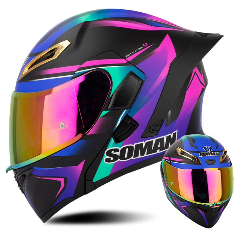 Мотоциклетный шлем с двойным о – обзор и цена Full Face Motorcycle Helmet With Bluetooth