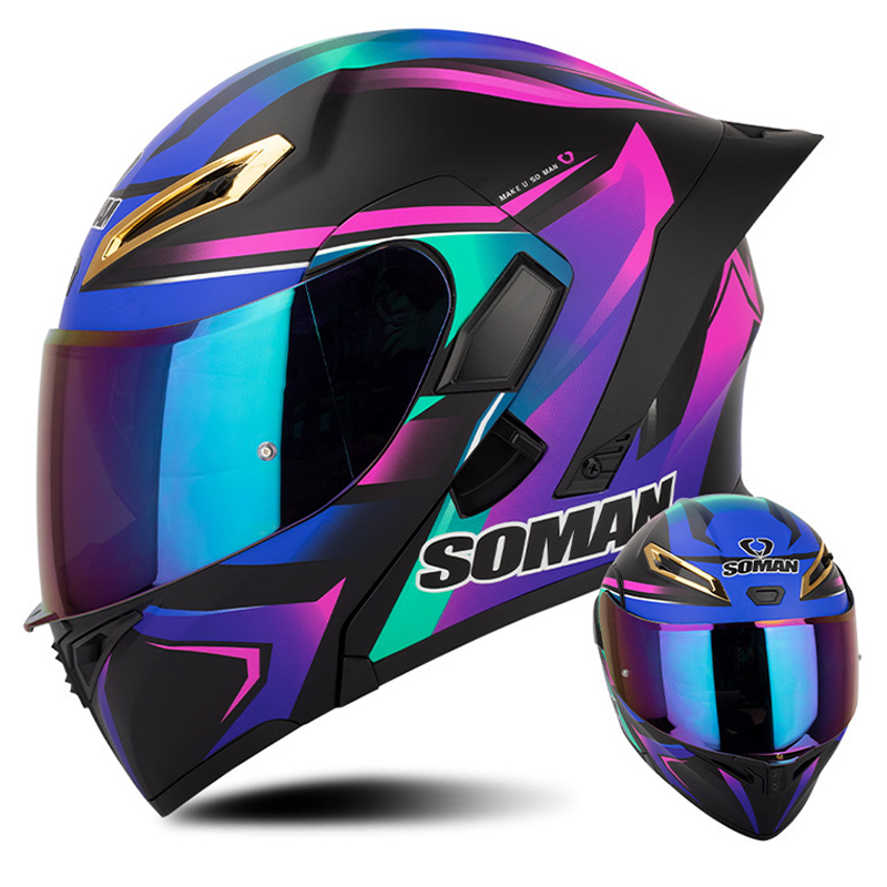 Мотоциклетный шлем с двойным о – обзор и цена Full Face Motorcycle Helmet With Bluetooth