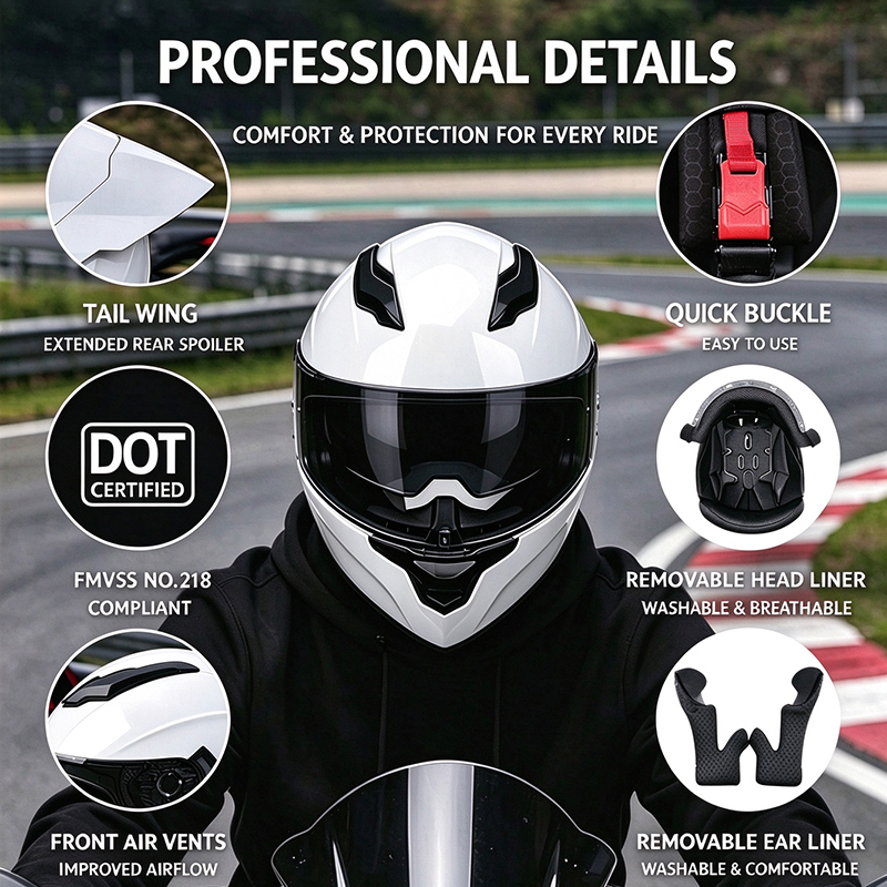 Шлем для мотоцикла с двойным в – обзор и цена Dual Visor Motorcycle Racing Helmet