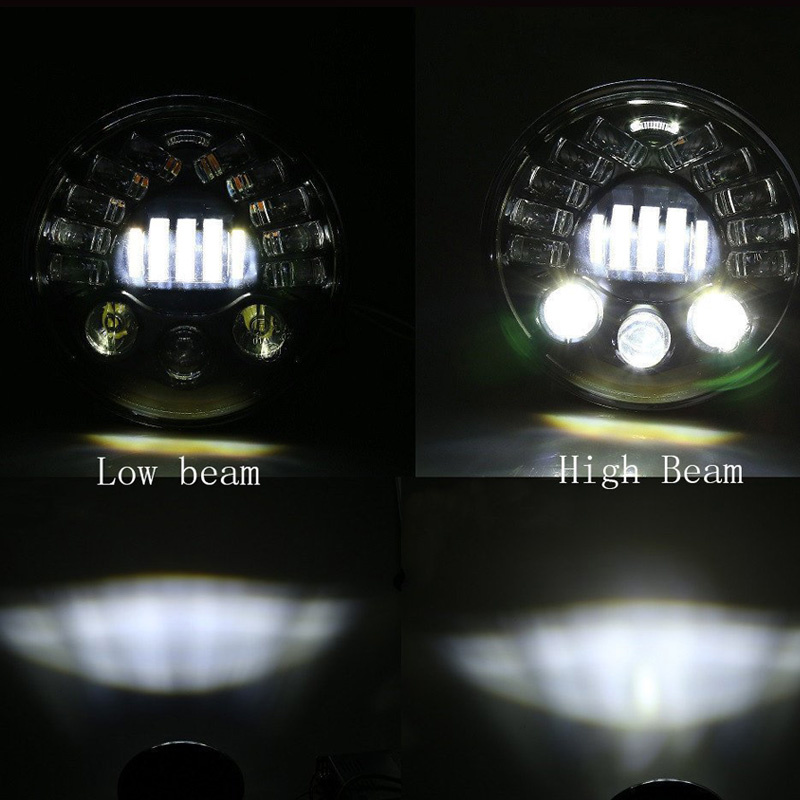 7-дюймовая адаптивная круглая  – обзор и цена Universal Motorcycle Led Headlight Projector