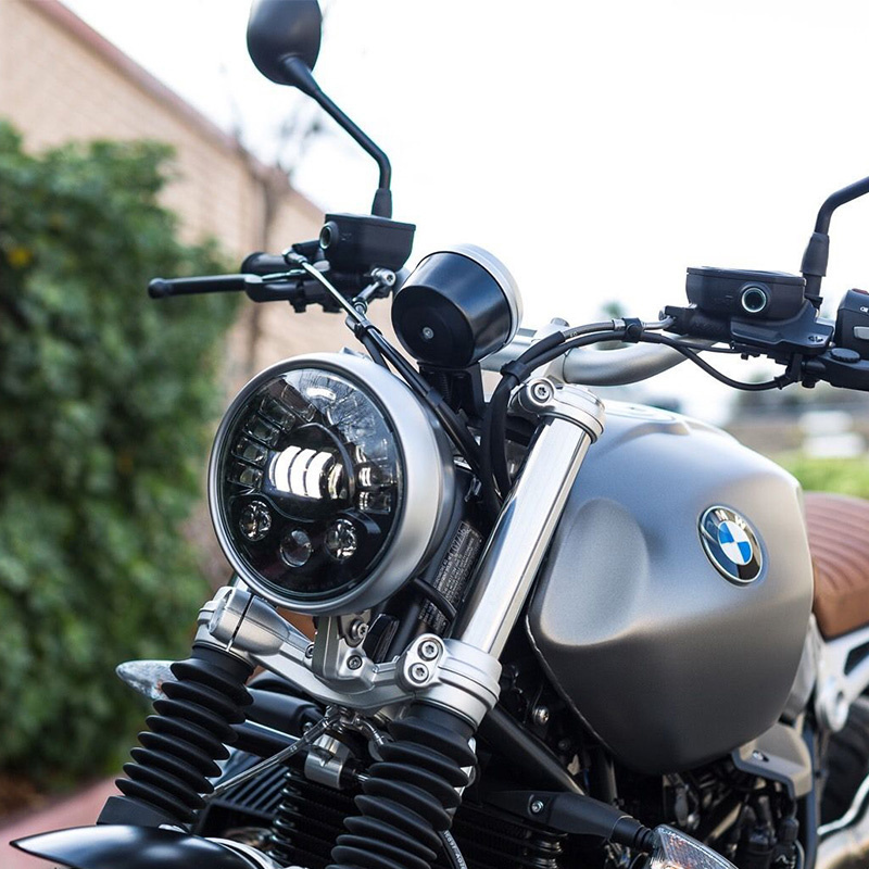 7-дюймовая адаптивная круглая  – обзор и цена Universal Motorcycle Led Headlight Projector